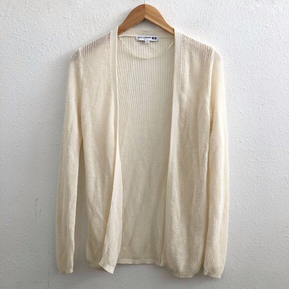UNIQLO Ines de la Fressange Linen Blend Open Cardigan Size Small - Picture 1 of 11